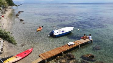 Boards and kayak and boat 